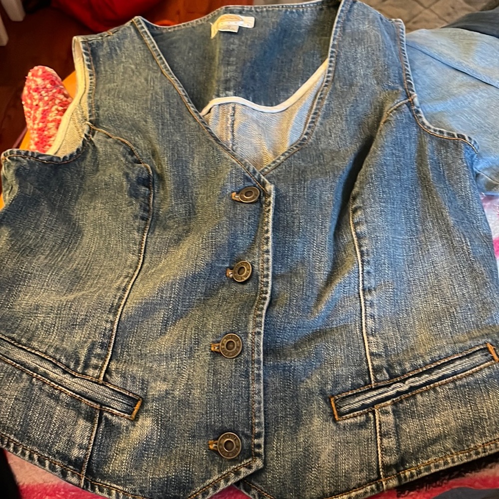 vintage 2000s denim vest